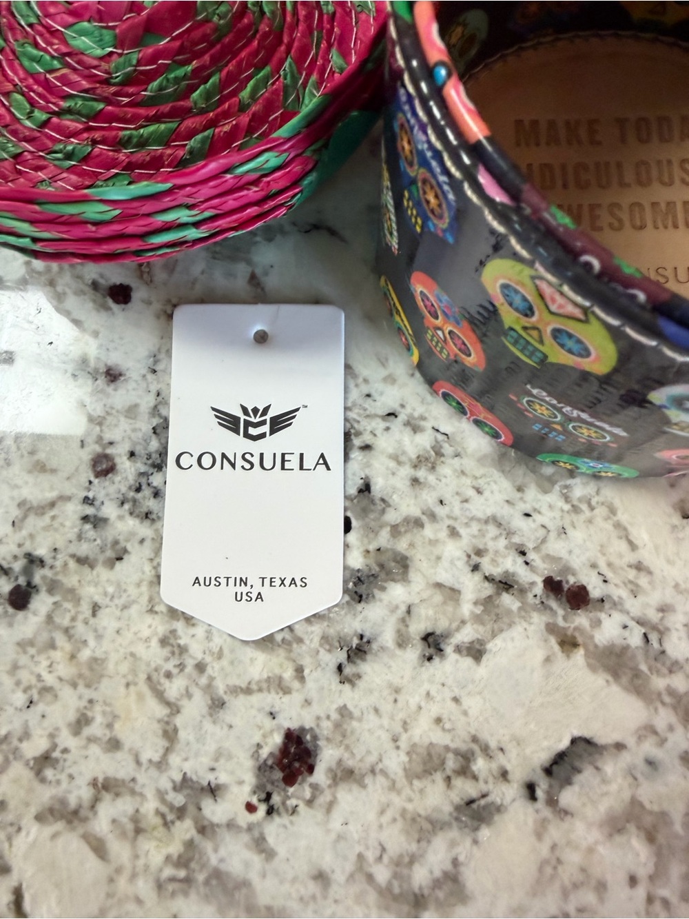 Consuela Pink & Green Small Round Accessories Box - Picture 3 of 7